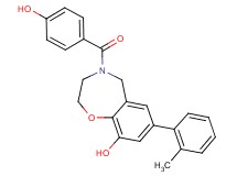 4-(4-hydroxybenzoyl)-7-(2-methylphenyl)-2,3,4,5-tetrahydro-1,4-benzoxazepin-9-ol