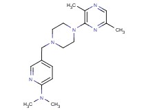 5-{[4-(3,6-dimethylpyrazin-2-yl)piperazin-1-yl]methyl}-N,N-dimethylpyridin-2-amine