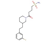 4-{3-[2-(3-fluorophenyl)ethyl]-1-piperidinyl}-4-oxo-1-butanesulfonamide