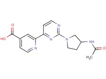 2-{2-[3-(acetylamino)pyrrolidin-1-yl]pyrimidin-4-yl}isonicotinic acid