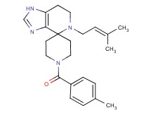 1'-(4-methylbenzoyl)-5-(3-methylbut-2-en-1-yl)-1,5,6,7-tetrahydrospiro[imidazo[4,5-c]pyridine-4,4'-piperidine]
