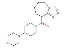 9-[(4-thiomorpholin-4-ylpiperidin-1-yl)carbonyl]-6,7,8,9-tetrahydro-5H-tetrazolo[1,5-a]azepine