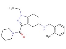 1-ethyl-N-(2-methylbenzyl)-3-(1-piperidinylcarbonyl)-4,5,6,7-tetrahydro-1H-indazol-5-amine