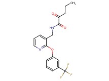 2-oxo-N-({2-[3-(trifluoromethyl)phenoxy]pyridin-3-yl}methyl)pentanamide