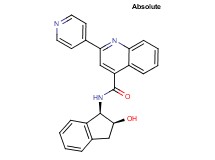 N-[(1R,2S)-2-hydroxy-2,3-dihydro-1H-inden-1-yl]-2-(4-pyridinyl)-4-quinolinecarboxamide