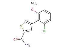4-(2-chloro-6-methoxyphenyl)thiophene-2-carboxamide