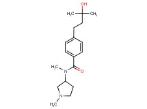 4-(3-hydroxy-3-methylbutyl)-N-methyl-N-(1-methyl-3-pyrrolidinyl)benzamide