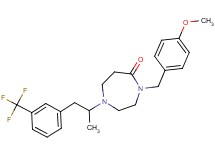 4-(4-methoxybenzyl)-1-{1-methyl-2-[3-(trifluoromethyl)phenyl]ethyl}-1,4-diazepan-5-one