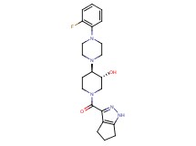 (3R*,4R*)-4-[4-(2-fluorophenyl)-1-piperazinyl]-1-(1,4,5,6-tetrahydrocyclopenta[c]pyrazol-3-ylcarbonyl)-3-piperidinol