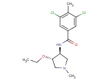 3,5-dichloro-N-[(3S*,4S*)-4-ethoxy-1-methyl-3-pyrrolidinyl]-4-methylbenzamide