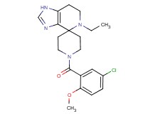 1'-(5-chloro-2-methoxybenzoyl)-5-ethyl-1,5,6,7-tetrahydrospiro[imidazo[4,5-c]pyridine-4,4'-piperidine]