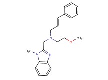 (2-methoxyethyl)[(1-methyl-1H-benzimidazol-2-yl)methyl][(2E)-3-phenylprop-2-en-1-yl]amine