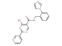 4-hydroxy-N-[2-(1H-imidazol-1-yl)benzyl]-2-pyridin-3-ylpyrimidine-5-carboxamide