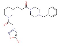 3-(2-{3-[3-(4-benzyl-1-piperazinyl)-3-oxopropyl]-1-piperidinyl}-2-oxoethyl)-1,2,3-oxadiazol-3-ium-5-olate