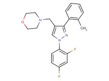 4-{[1-(2,4-difluorophenyl)-3-(2-methylphenyl)-1H-pyrazol-4-yl]methyl}morpholine