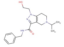 N-benzyl-1-(2-hydroxyethyl)-5-isopropyl-4,5,6,7-tetrahydro-1H-pyrazolo[4,3-c]pyridine-3-carboxamide