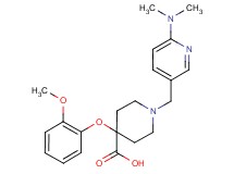 1-{[6-(dimethylamino)pyridin-3-yl]methyl}-4-(2-methoxyphenoxy)piperidine-4-carboxylic acid