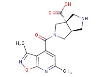(3aS*,6aS*)-2-[(3,6-dimethylisoxazolo[5,4-b]pyridin-4-yl)carbonyl]hexahydropyrrolo[3,4-c]pyrrole-3a(1H)-carboxylic acid