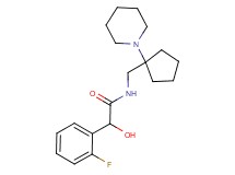 2-(2-fluorophenyl)-2-hydroxy-N-[(1-piperidin-1-ylcyclopentyl)methyl]acetamide