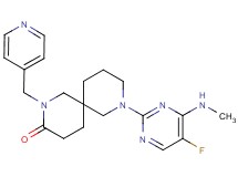 8-[5-fluoro-4-(methylamino)pyrimidin-2-yl]-2-(pyridin-4-ylmethyl)-2,8-diazaspiro[5.5]undecan-3-one