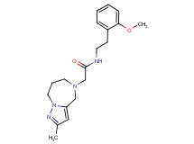N-[2-(2-methoxyphenyl)ethyl]-2-(2-methyl-7,8-dihydro-4H-pyrazolo[1,5-a][1,4]diazepin-5(6H)-yl)acetamide