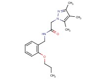 N-(2-propoxybenzyl)-2-(3,4,5-trimethyl-1H-pyrazol-1-yl)acetamide
