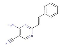 4-amino-2-[(E)-2-phenylvinyl]pyrimidine-5-carbonitrile