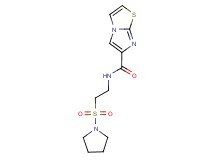 N-[2-(pyrrolidin-1-ylsulfonyl)ethyl]imidazo[2,1-b][1,3]thiazole-6-carboxamide