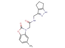 2-(5-methyl-2-oxo-1,3-benzoxazol-3(2H)-yl)-N-(1,4,5,6-tetrahydrocyclopenta[c]pyrazol-3-ylmethyl)acetamide