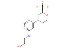 2-({6-[2-(trifluoromethyl)morpholin-4-yl]pyrimidin-4-yl}amino)ethanol