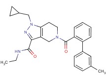1-(cyclopropylmethyl)-N-ethyl-5-[(3'-methyl-2-biphenylyl)carbonyl]-4,5,6,7-tetrahydro-1H-pyrazolo[4,3-c]pyridine-3-carboxamide