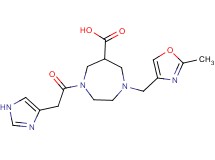 1-(1H-imidazol-4-ylacetyl)-4-[(2-methyl-1,3-oxazol-4-yl)methyl]-1,4-diazepane-6-carboxylic acid