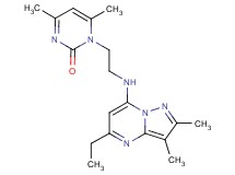 1-{2-[(5-ethyl-2,3-dimethylpyrazolo[1,5-a]pyrimidin-7-yl)amino]ethyl}-4,6-dimethyl-2(1H)-pyrimidinone