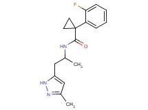 1-(2-fluorophenyl)-N-[1-methyl-2-(3-methyl-1H-pyrazol-5-yl)ethyl]cyclopropanecarboxamide