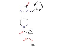 methyl 1-{[4-(4-benzyl-5-oxo-4,5-dihydro-1H-1,2,4-triazol-3-yl)piperidin-1-yl]carbonyl}cyclopropanecarboxylate