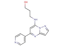 3-{[5-(4-pyridinyl)pyrazolo[1,5-a]pyrimidin-7-yl]amino}-1-propanol