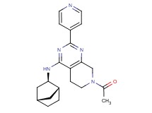 7-acetyl-N-[(1R*,2R*,4S*)-bicyclo[2.2.1]hept-2-yl]-2-pyridin-4-yl-5,6,7,8-tetrahydropyrido[3,4-d]pyrimidin-4-amine