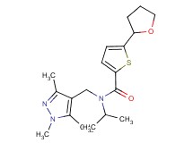 N-isopropyl-5-(tetrahydrofuran-2-yl)-N-[(1,3,5-trimethyl-1H-pyrazol-4-yl)methyl]thiophene-2-carboxamide