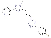3-(5-{3-[5-(4-fluorophenyl)-2H-tetrazol-2-yl]propyl}-1H-1,2,4-triazol-3-yl)pyridine
