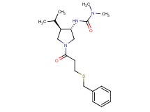 N'-{(3S*,4R*)-1-[3-(benzylthio)propanoyl]-4-isopropylpyrrolidin-3-yl}-N,N-dimethylurea