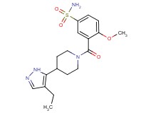 3-{[4-(4-ethyl-1H-pyrazol-5-yl)piperidin-1-yl]carbonyl}-4-methoxybenzenesulfonamide