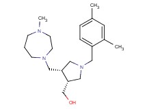 {(3R*,4S*)-1-(2,4-dimethylbenzyl)-4-[(4-methyl-1,4-diazepan-1-yl)methyl]pyrrolidin-3-yl}methanol