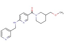 5-{[3-(methoxymethyl)-1-piperidinyl]carbonyl}-N-(3-pyridinylmethyl)-2-pyridinamine