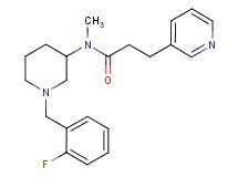 N-[1-(2-fluorobenzyl)-3-piperidinyl]-N-methyl-3-(3-pyridinyl)propanamide