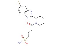 4-[2-(5-fluoro-1H-benzimidazol-2-yl)-1-piperidinyl]-4-oxo-1-butanesulfonamide