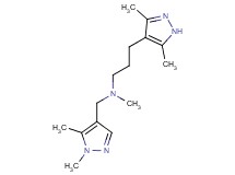 3-(3,5-dimethyl-1H-pyrazol-4-yl)-N-[(1,5-dimethyl-1H-pyrazol-4-yl)methyl]-N-methylpropan-1-amine