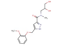 N-(2,3-dihydroxypropyl)-5-[(2-methoxyphenoxy)methyl]-N-methyl-1H-pyrazole-3-carboxamide