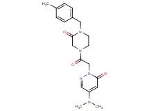 5-(dimethylamino)-2-{2-[4-(4-methylbenzyl)-3-oxo-1-piperazinyl]-2-oxoethyl}-3(2H)-pyridazinone