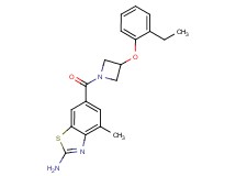 6-{[3-(2-ethylphenoxy)-1-azetidinyl]carbonyl}-4-methyl-1,3-benzothiazol-2-amine
