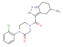 1-(2-chlorophenyl)-4-[(5-methyl-4,5,6,7-tetrahydro-2H-indazol-3-yl)carbonyl]-2-piperazinone